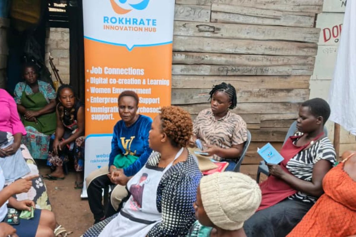 Community outreach session with the Rokhrate Innovation Hub team